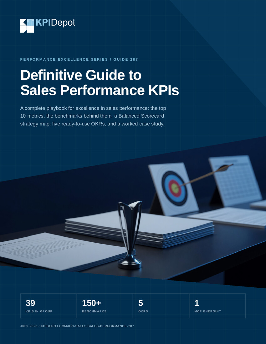 Definitive Guide to Sales Performance KPIs cover