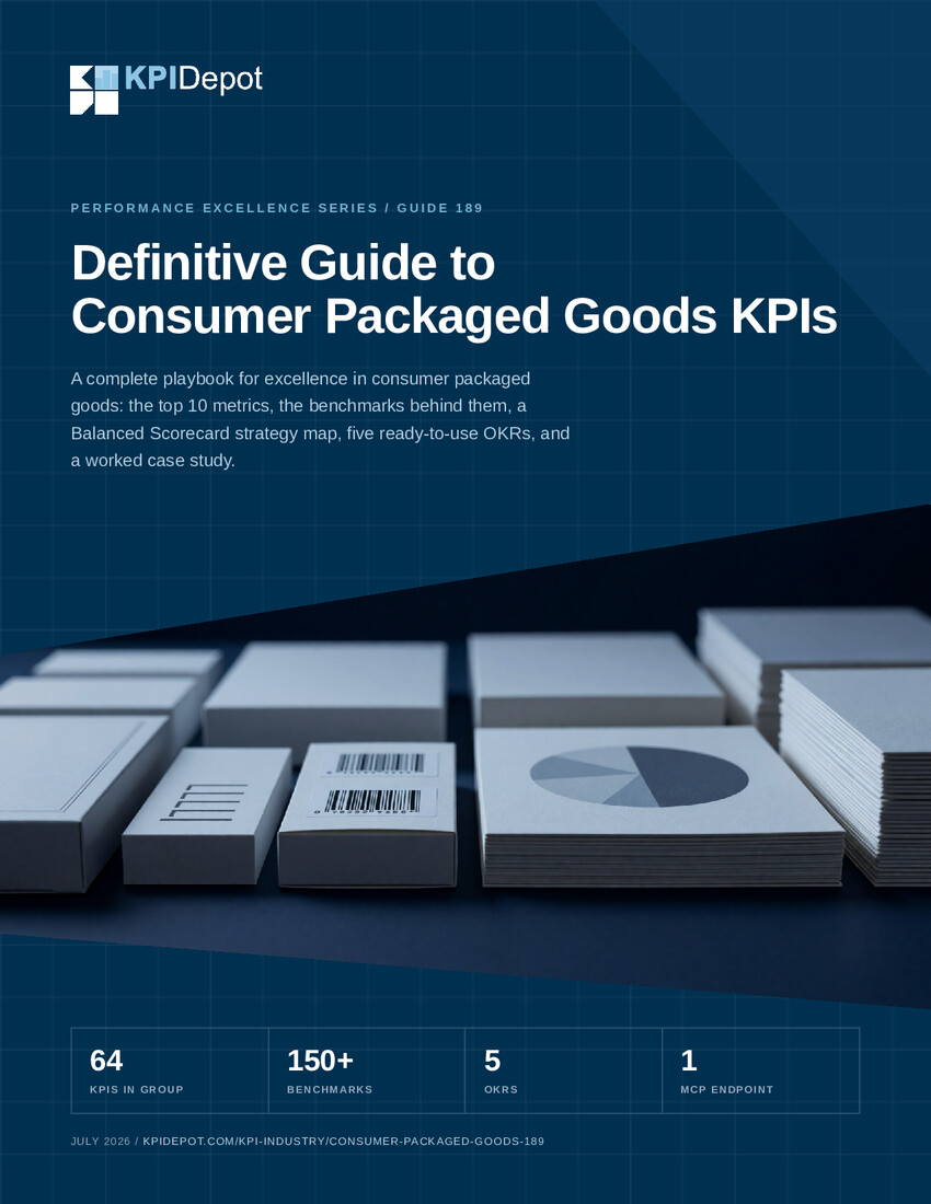 Definitive Guide to Consumer Packaged Goods KPIs cover
