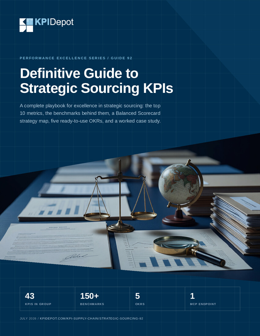 Definitive Guide to Strategic Sourcing KPIs cover