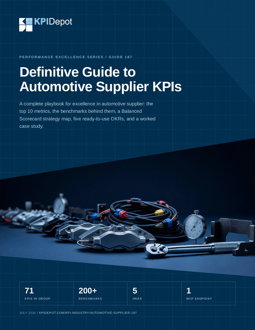 Definitive Guide to Automotive Supplier KPIs cover