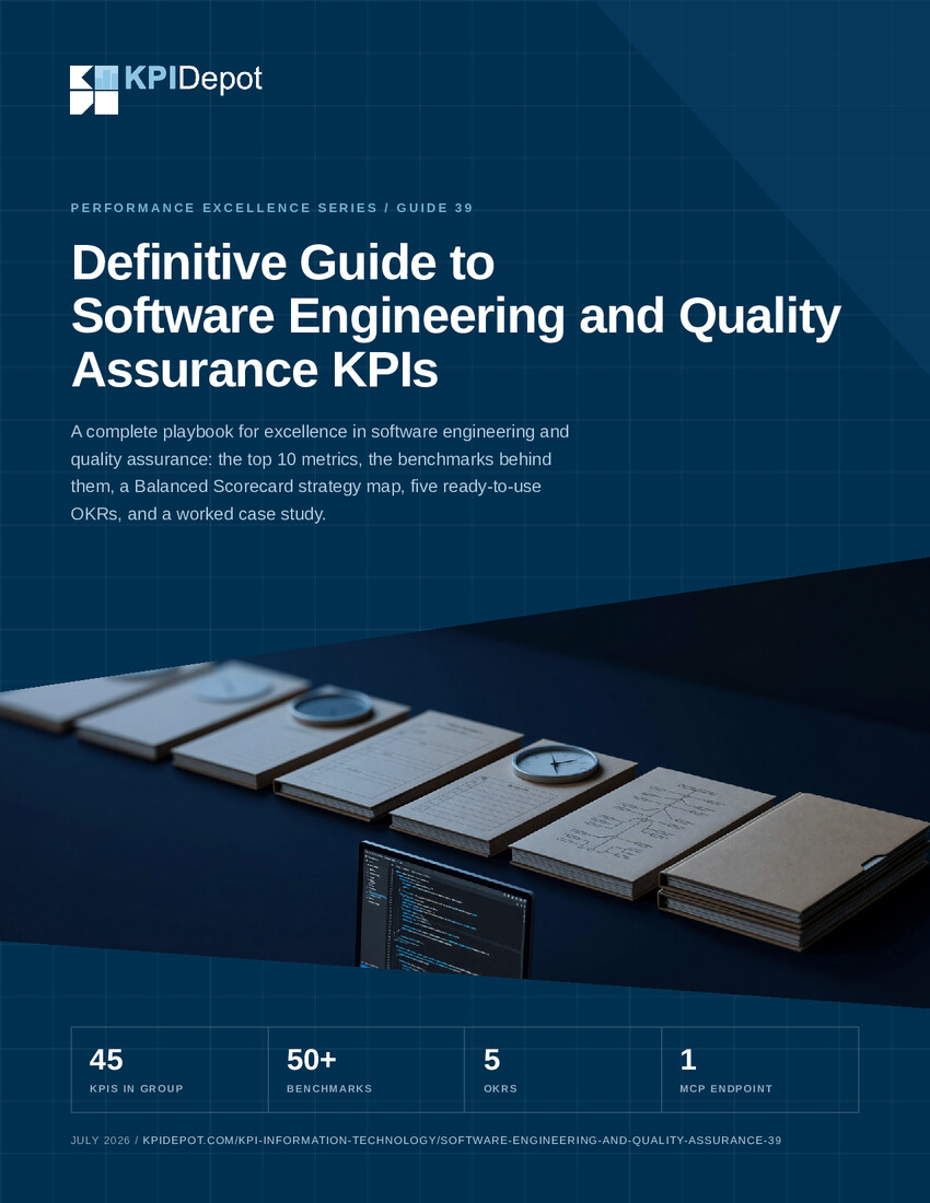 Definitive Guide to Software Engineering and Quality Assurance KPIs cover