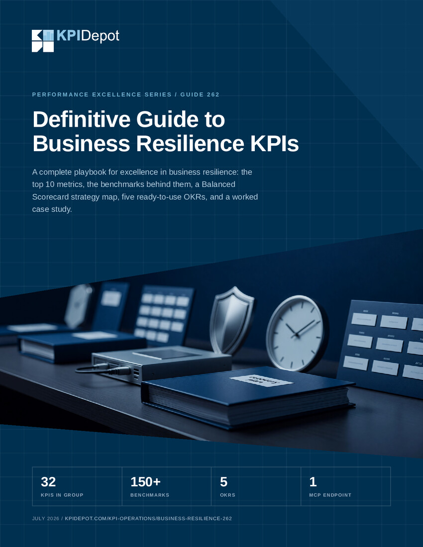 Definitive Guide to Business Resilience KPIs cover