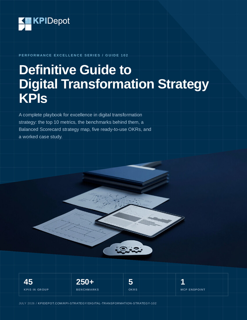 Definitive Guide to Digital Transformation Strategy KPIs cover